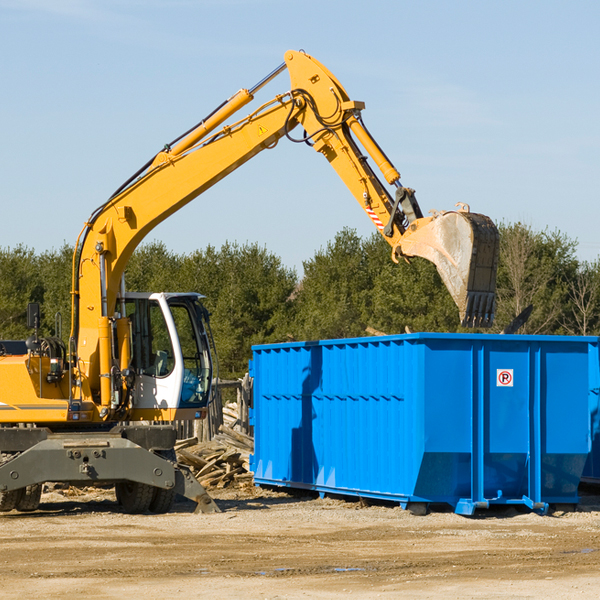 can i choose the location where the residential dumpster will be placed in Garden City South New York